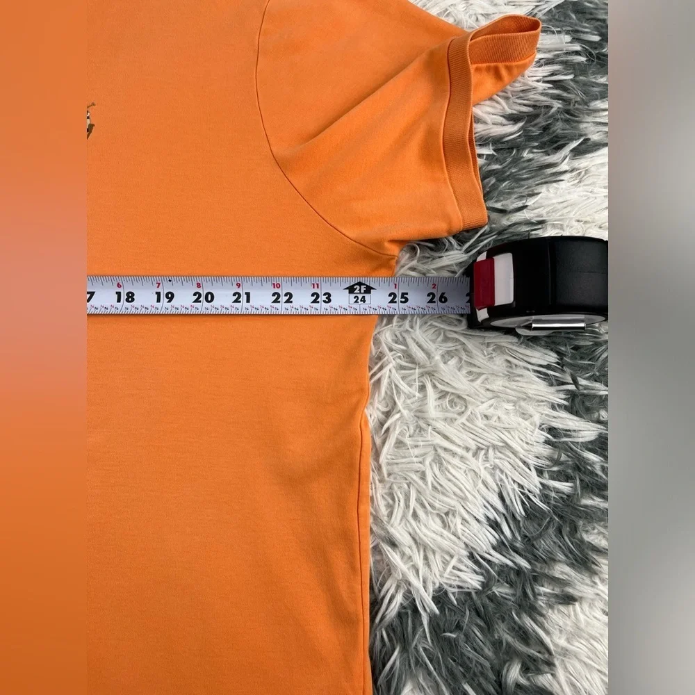 Polo Ralph Lauren Men's Orange Custom Slim Fit Polo Shirt Size XL